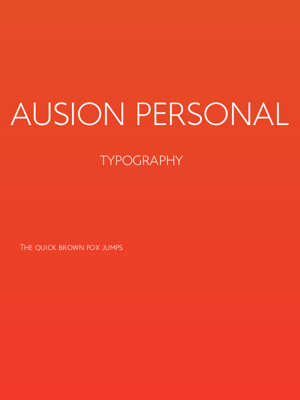 Ausion Personal Use LightCAPS Poster