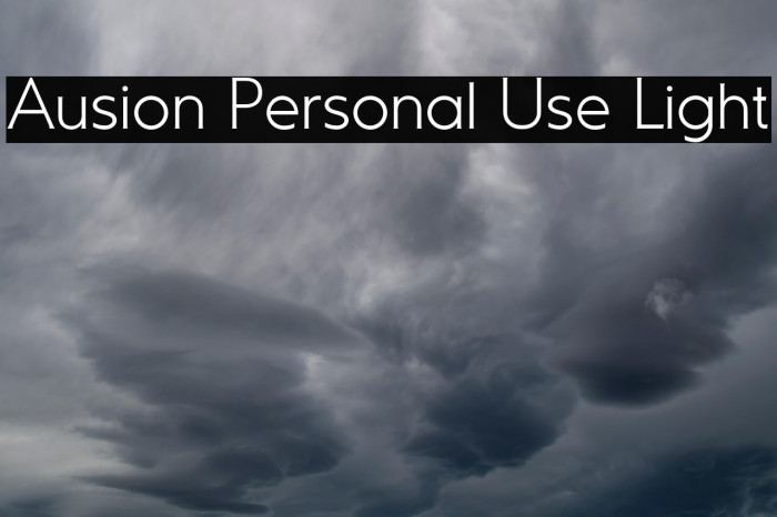 Ausion Personal Use Light Example 1