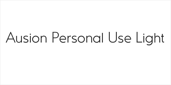 Ausion Personal Use Light Logo