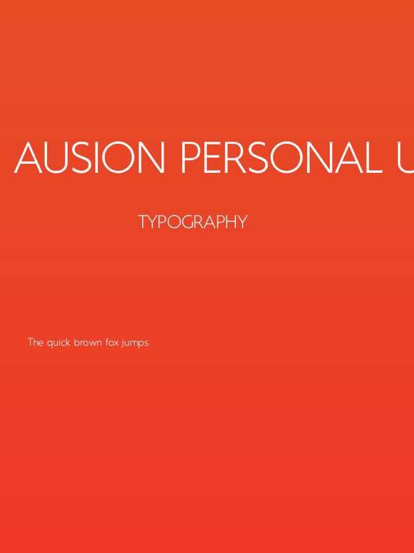 Ausion Personal Use Light Poster