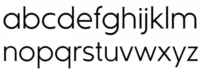 Ausion Personal Use Light Schriftart Kleinbuchstaben