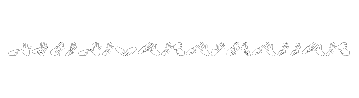 AuslanFingerSpelling  नि: शुल्क फ़ॉन्ट्स डाउनलोड