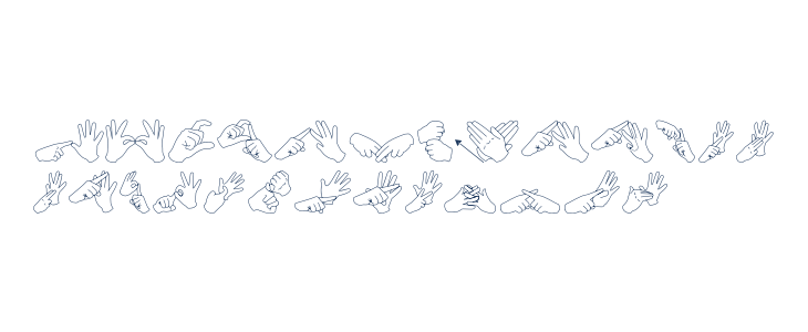 AuslanFingerSpelling Lowercase