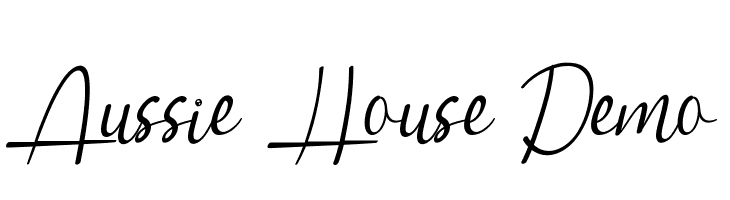 Aussie House Demo  Скачать бесплатные шрифты
