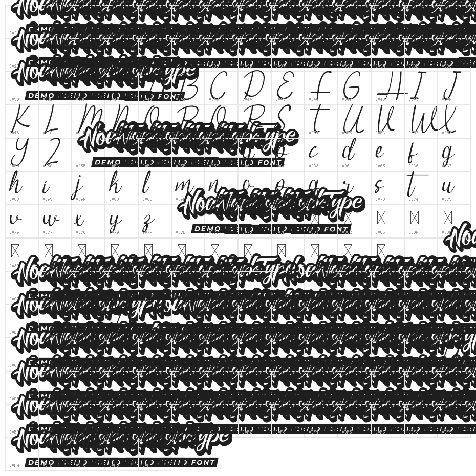 Aussie House Demo Character Map