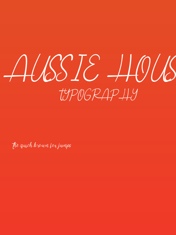 Aussie House Demo Poster