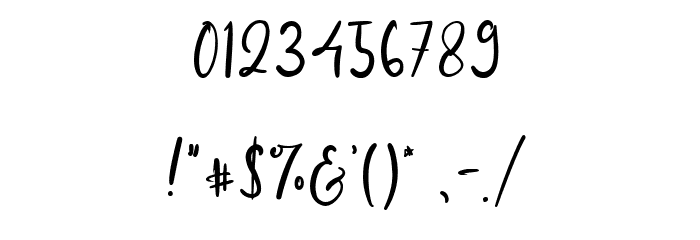 Aussie Ocean Font OTHER CHARS
