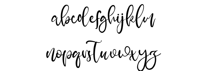 Aussie Ocean Font LOWERCASE