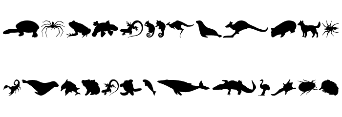 AussieIcons Font LOWERCASE