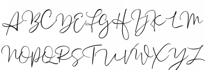 Aussiente Free Version フォント 大文字