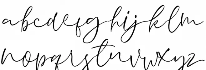 Aussiente Free Version フォント 小文字