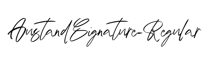 AustandSignature-Regular  フリーフォントのダウンロード
