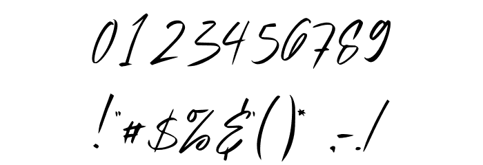 AustandSignature-Regular Font OTHER CHARS