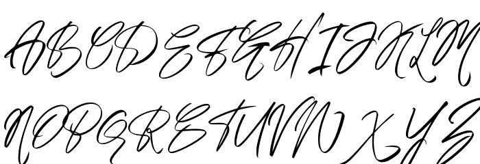AustandSignature-Regular Font UPPERCASE