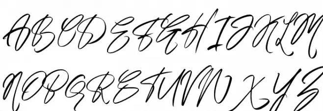 AustandSignature-Regular خط أحرف كبيرة