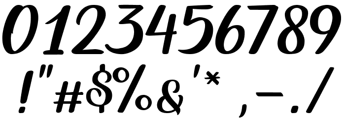 Austein Script Font OTHER CHARS