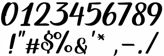 Austein Script Font OTHER CHARS