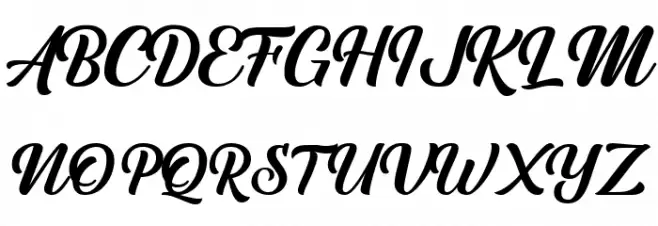 Austein Script Schriftart Groß