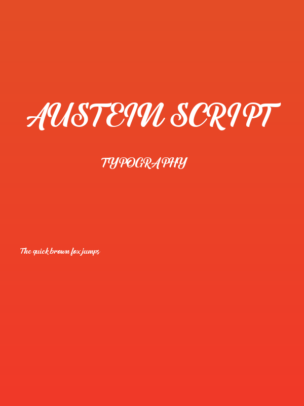 Austein Script Poster