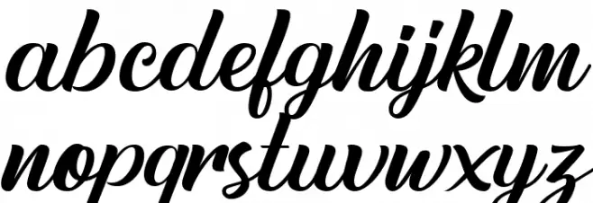 Austein Script 字体 小写