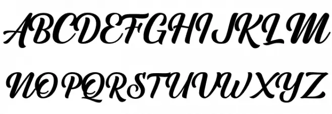 Austein-Script Caratteri MAIUSCOLE
