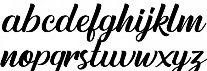 Austein-Script Schriftart Kleinbuchstaben