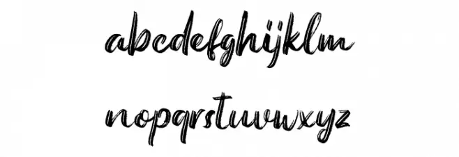 Austellia Schriftart Kleinbuchstaben