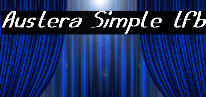 Austera Simple tfb Font examples