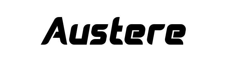 Austere  フリーフォントのダウンロード