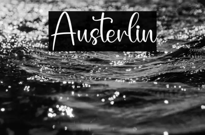 Austerlin Шрифта examples