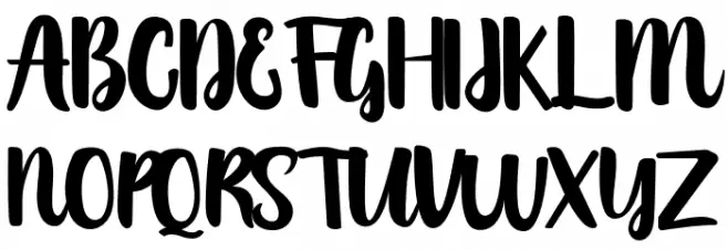 Austhatic Script Шрифта ВЕРХНИЙ