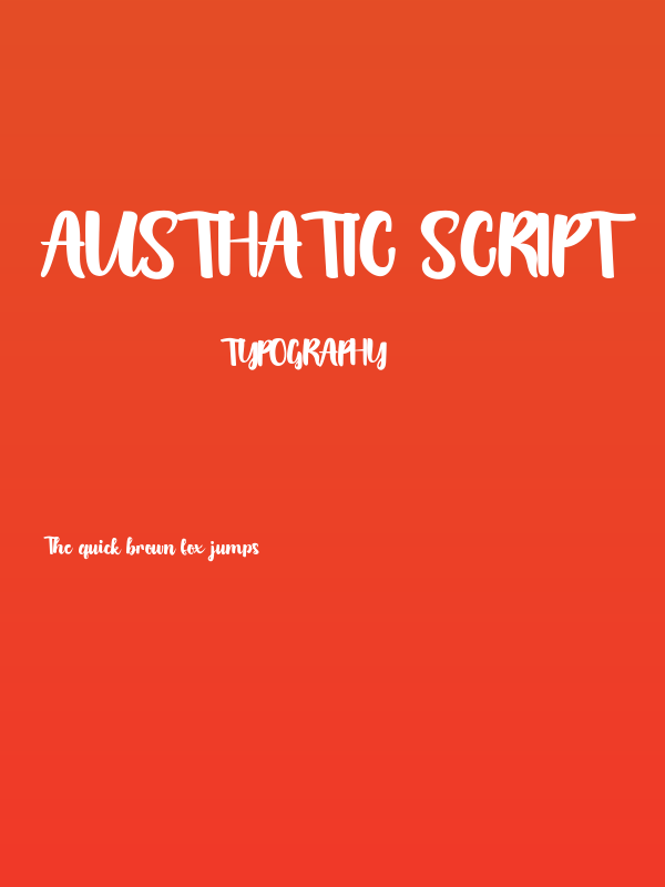 Austhatic Script Poster