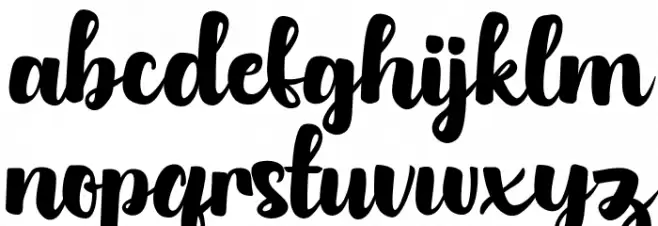 Austhatic Script Fonte MINÚSCULAS