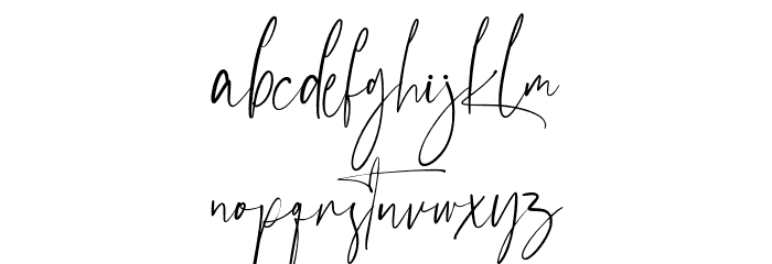 Austhedik Font LOWERCASE