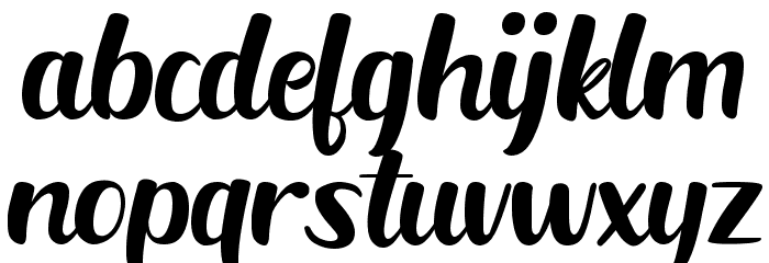 Austhin Font LOWERCASE