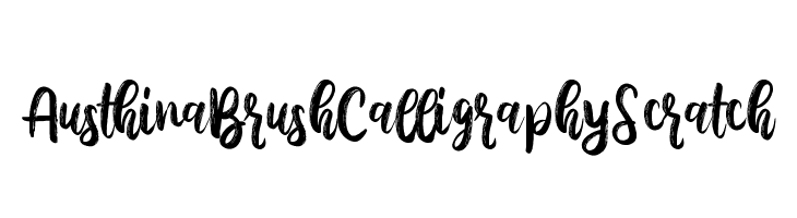 AusthinaBrushCalligraphyScratch  font caratteri gratis
