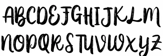 AusthinaBrushCalligraphyScratch Шрифта ВЕРХНИЙ