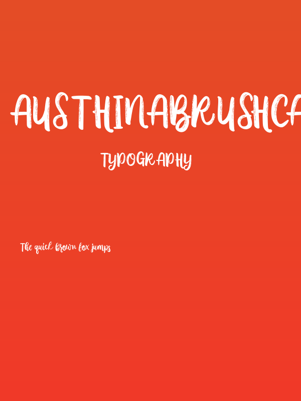 AusthinaBrushCalligraphyScratch Poster