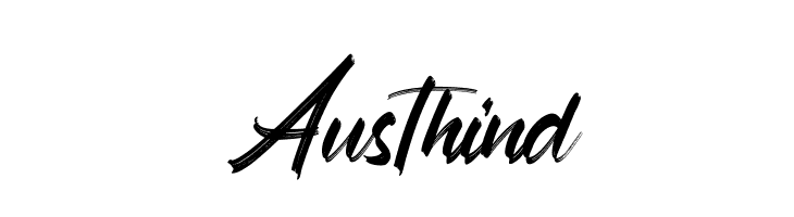 Austhind  Frei Schriftart Herunterladen