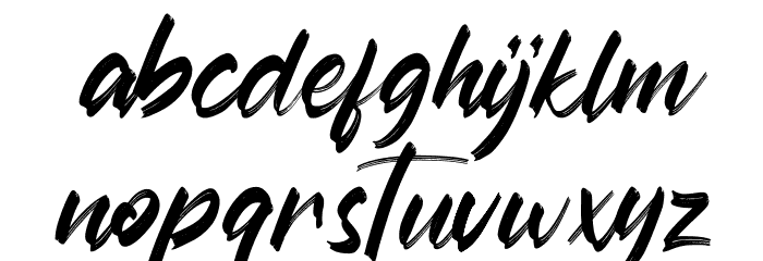 Austhind Font LOWERCASE