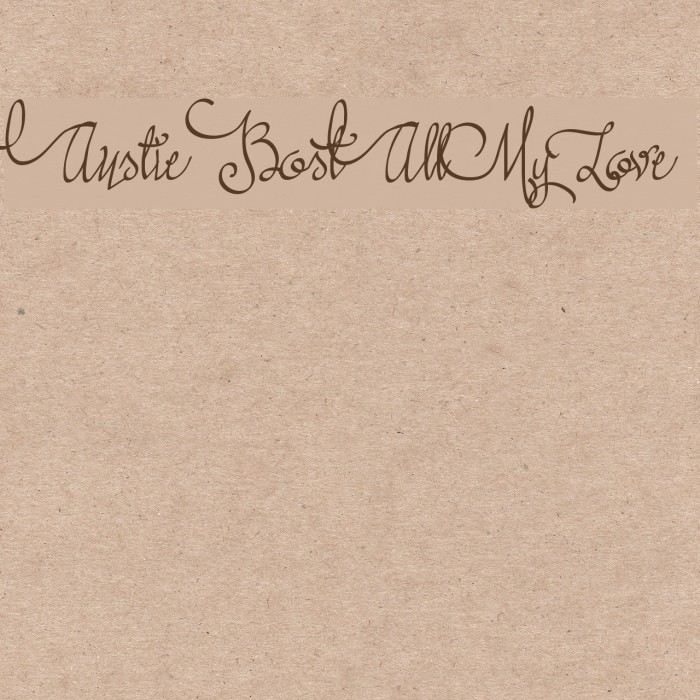 Austie Bost All My Love Font examples