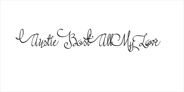 Austie Bost All My Love Logo