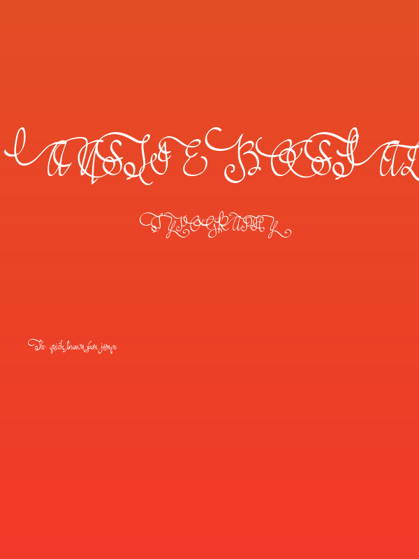 Austie Bost All My Love Poster