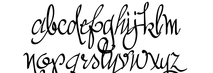 Austie Bost All My Love Font LOWERCASE
