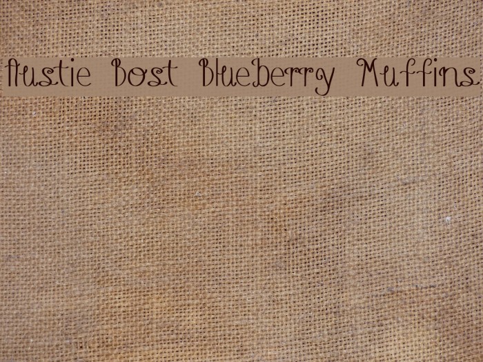Austie Bost Blueberry Muffins フォント examples