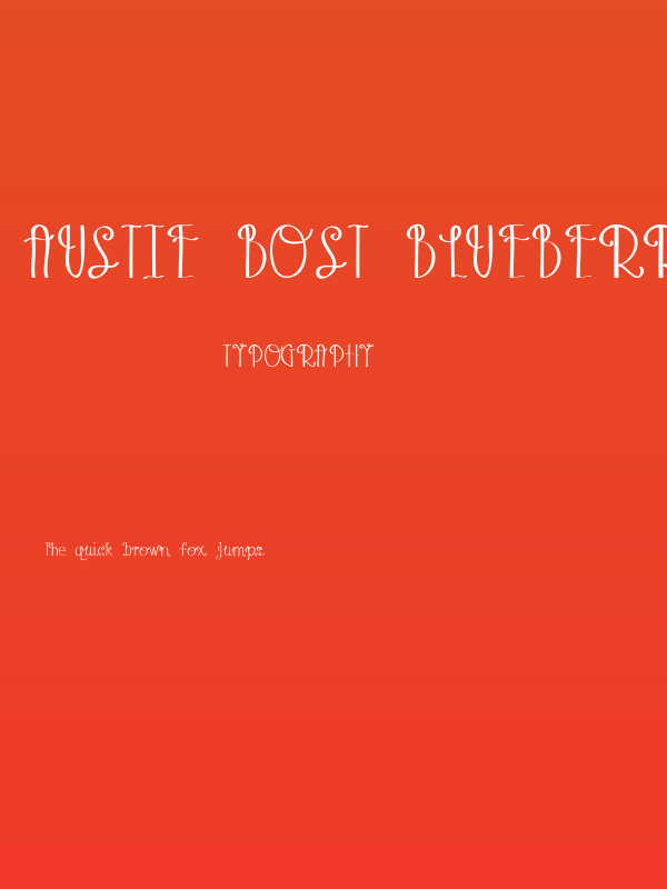 Austie Bost Blueberry Muffins Poster