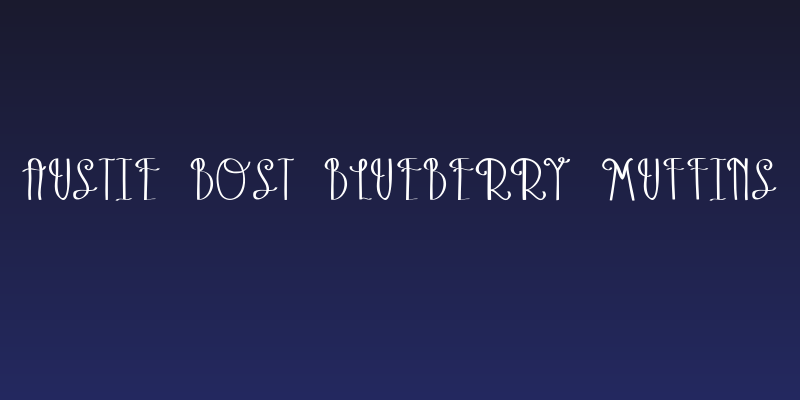 Austie Bost Blueberry Muffins Social Header
