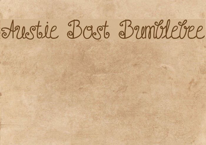 Austie Bost Bumblebee फ़ॉन्ट examples
