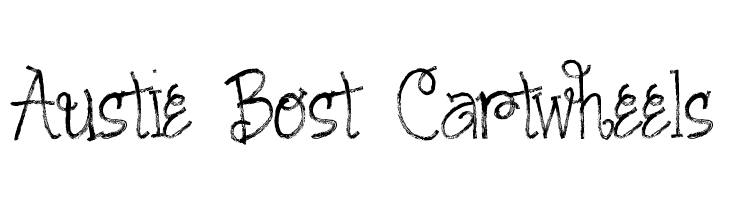 Austie Bost Cartwheels Fonte