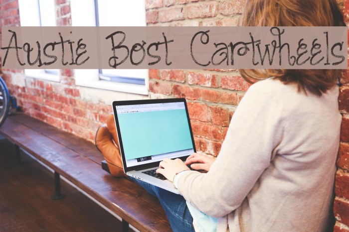 Austie Bost Cartwheels Font examples
